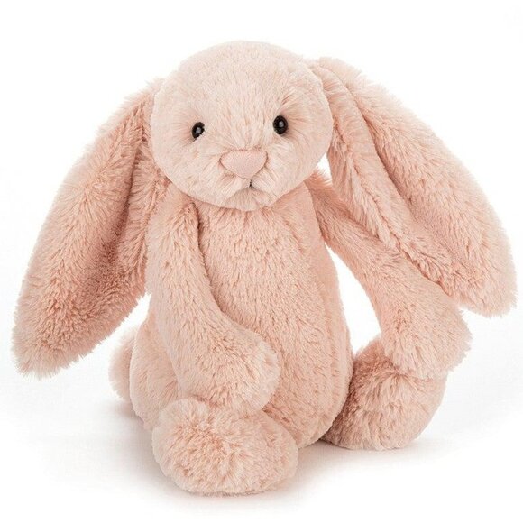 Original Jellycat Bashful Blush Bunny PINK TAIL Hard to Find BAS3BLU - Picture 2 of 5